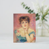 Pierre A Renoir | Portret van Jeanne Samary Briefkaart (Staand voorkant)