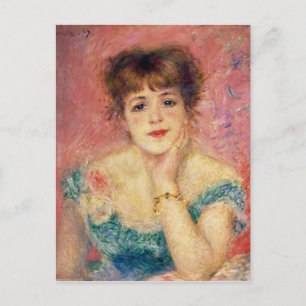 Pierre A Renoir   Portret van Jeanne Samary Briefkaart