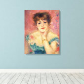 Pierre A Renoir | Portret van Jeanne Samary Canvas Afdruk (Insitu (Houten vloer))