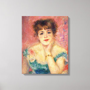 Pierre A Renoir   Portret van Jeanne Samary Canvas Afdruk