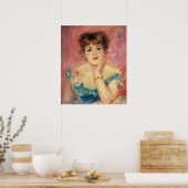 Pierre A Renoir | Portret van Jeanne Samary Poster (Keuken)