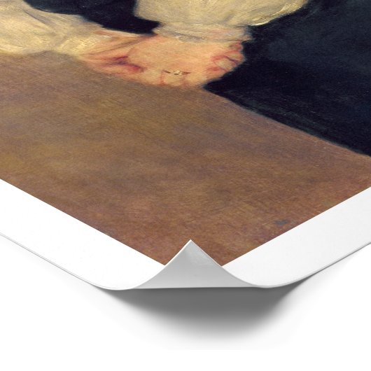 Pierre A Renoir | Portret van Mademoiselle Legrand Poster (Hoek)