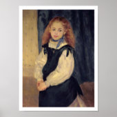 Pierre A Renoir | Portret van Mademoiselle Legrand Poster (Voorkant)