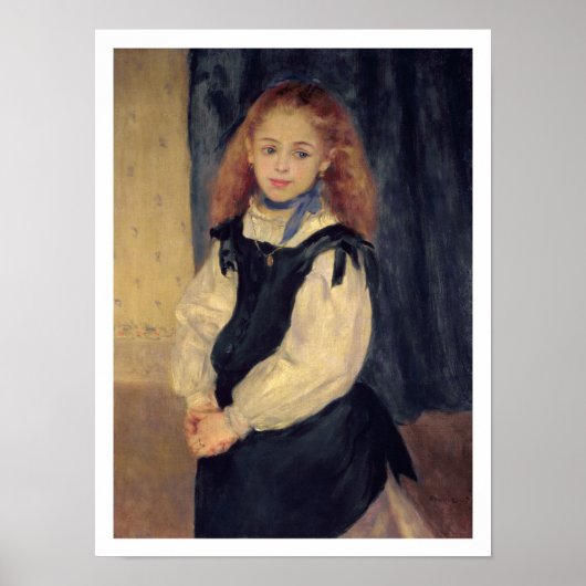 Pierre A Renoir | Portret van Mademoiselle Legrand Poster (Voorkant)