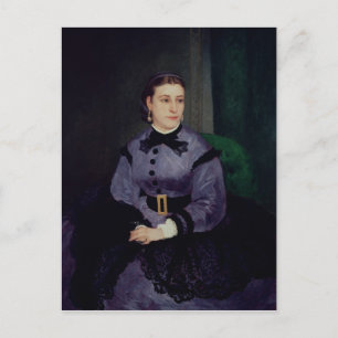 Pierre A Renoir Portret van Mademoiselle Sicot Briefkaart