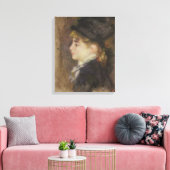 Pierre A Renoir | Portret van Margot Canvas Afdruk (Insitu (Woonkamer))