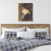 Pierre A Renoir | Portret van Margot Canvas Afdruk (Insitu (Slaapkamer))
