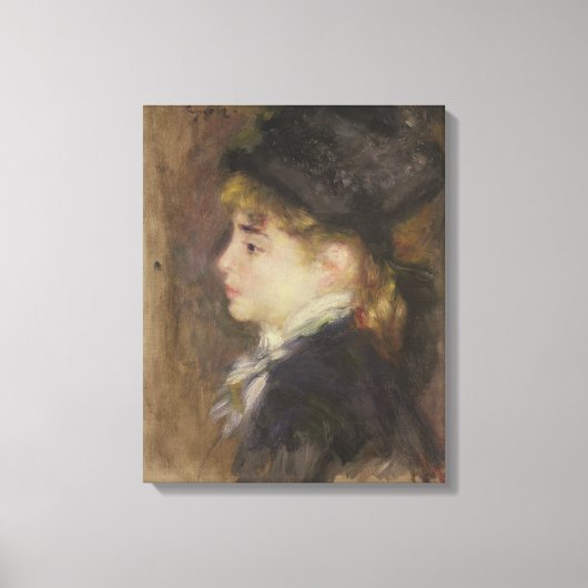 Pierre A Renoir | Portret van Margot Canvas Afdruk (Voorkant)