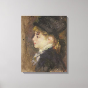 Pierre A Renoir Portret van Margot Canvas Afdruk