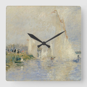 Pierre A Renoir   Regatta in Argenteuil Vierkante Klok