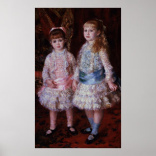 Pierre A Renoir   Roze en blauw Poster