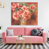 Pierre A Renoir | Rozen in een fase Canvas Afdruk (Insitu (Woonkamer))