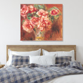 Pierre A Renoir | Rozen in een fase Canvas Afdruk (Insitu (Slaapkamer))