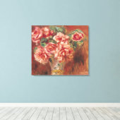 Pierre A Renoir | Rozen in een fase Canvas Afdruk (Insitu (Houten vloer))