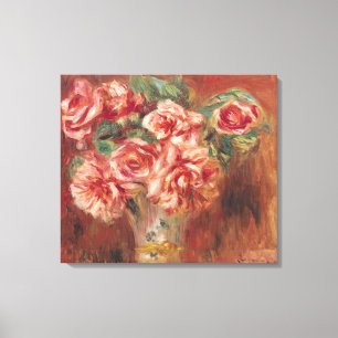 Pierre A Renoir   Rozen in een fase Canvas Afdruk