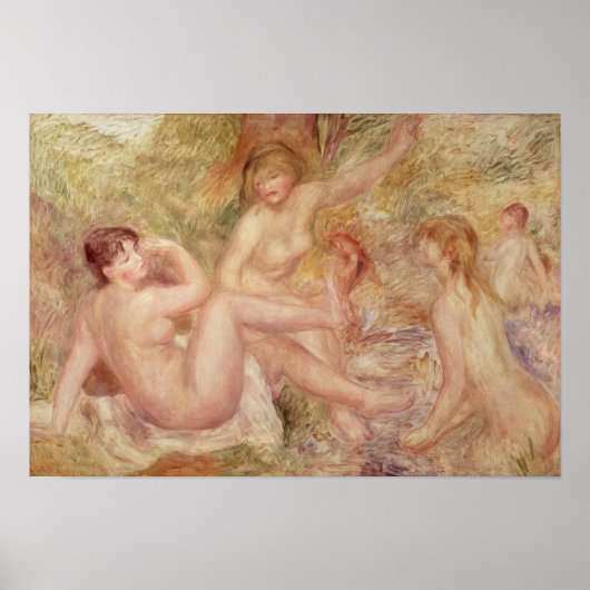 Pierre A Renoir | Studie naar de grote baders Poster (Voorkant)