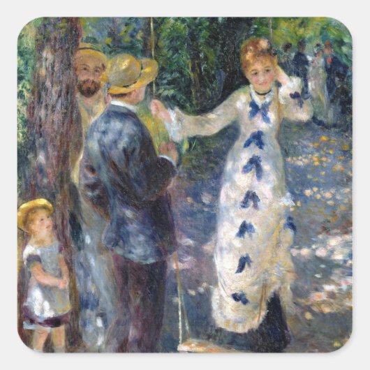 Pierre A Renoir | Swing Vierkante Sticker (Voorkant)