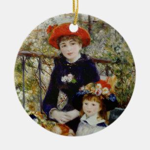 Pierre A Renoir Twee zussen, of op de Terras Keramisch Ornament