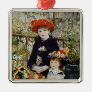 Pierre A Renoir Twee zussen, of op de Terras Metalen Ornament