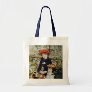 Pierre A Renoir Twee zussen, of op de Terras Tote Bag