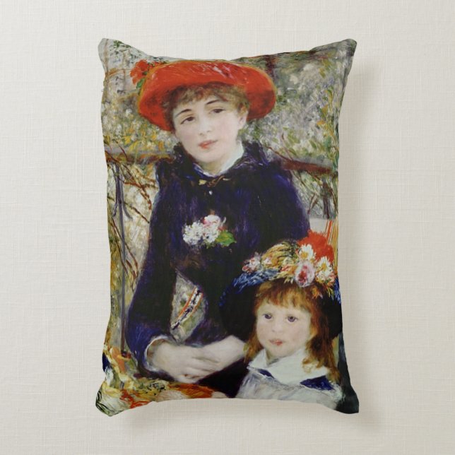 Pierre A Renoir | Twee zussen, of op het terras Accent Kussen (Voorkant(Verticaal))
