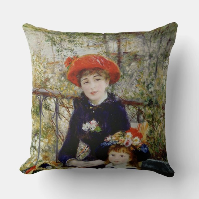 Pierre A Renoir | Twee zussen, of op het terras Kussen (Voorkant)