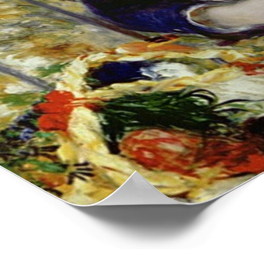 Pierre A Renoir | Twee zussen, of op het terras Poster (Hoek)