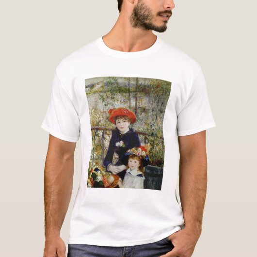 Pierre A Renoir | Twee zussen, of op het terras T-shirt (Voorkant)