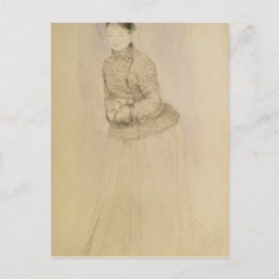 Pierre A Renoir   Vrouw met een Muff Briefkaart