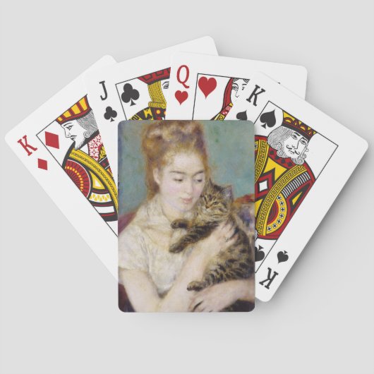 Pierre A Renoir | Vrouw met kat Speelkaarten (Achterkant)