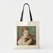 Pierre A Renoir | Vrouw met kat Tote Bag (Voorkant)