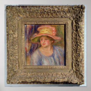 Pierre A Renoir   Vrouw met Pet Poster