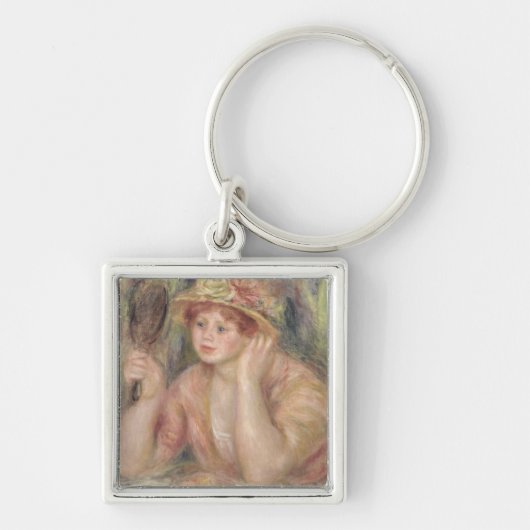 Pierre A Renoir | Vrouw met spiegel Sleutelhanger (Voorkant)