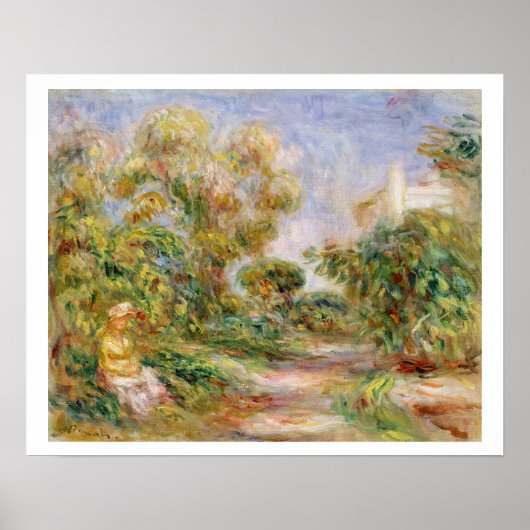 Pierre A Renoir | Vrouwen in het landschap Poster (Voorkant)