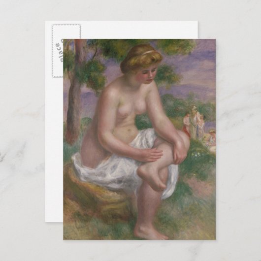 Pierre A Renoir | Zitplaats in een landschap Briefkaart (Voorkant / Achterkant)