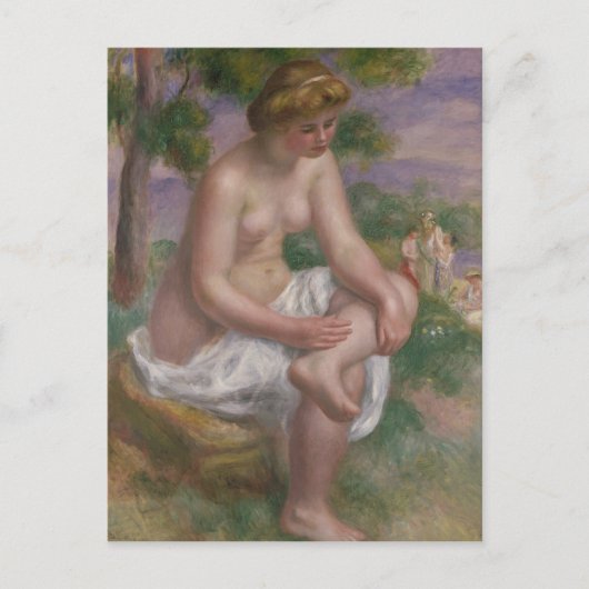 Pierre A Renoir | Zitplaats in een landschap Briefkaart (Voorkant)