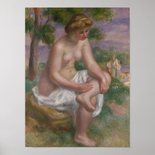 Pierre A Renoir Zitplaats in een landschap Poster