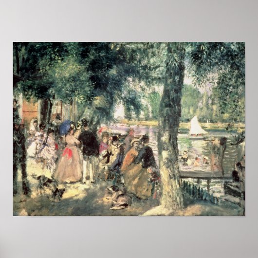 Pierre A Renoir | Zwemmen op de Seine Poster (Voorkant)