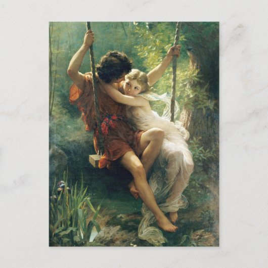Pierre Auguste Cot Springtime Primavera Romantisch Briefkaart (Voorkant)