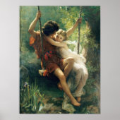 Pierre Auguste Cot Springtime Primavera Romantisch Poster (Voorkant)