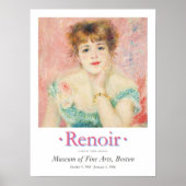 Pierre Auguste Portrait Jeane Samary Art Exhibit Poster (Voorkant)