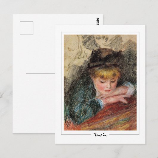 Pierre-Auguste Renoir #129-3 - Kunstmatig Briefkaa Briefkaart (Voorkant / Achterkant)