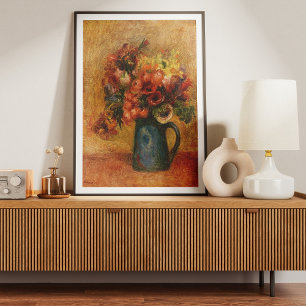 Pierre-Auguste Renoir 1889 Vaas met bloemen Poster