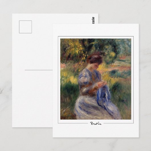 Pierre-Auguste Renoir #360-2 - Kunstmatig Briefkaa Briefkaart (Voorkant / Achterkant)