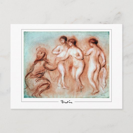 Pierre-Auguste Renoir #445-3 - Kunstmatig Briefkaa Briefkaart (Voorkant)