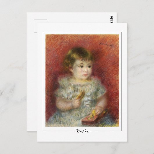 Pierre-Auguste Renoir #503-2 - Kunstmatig Briefkaa Briefkaart (Voorkant / Achterkant)