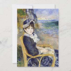 Pierre-Auguste Renoir - Aan de kust Bedankkaart