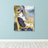 Pierre-Auguste Renoir - Aan de kust Canvas Afdruk (Insitu (Houten vloer))