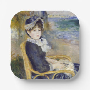 Pierre-Auguste Renoir - Aan de kust Papieren Bordje