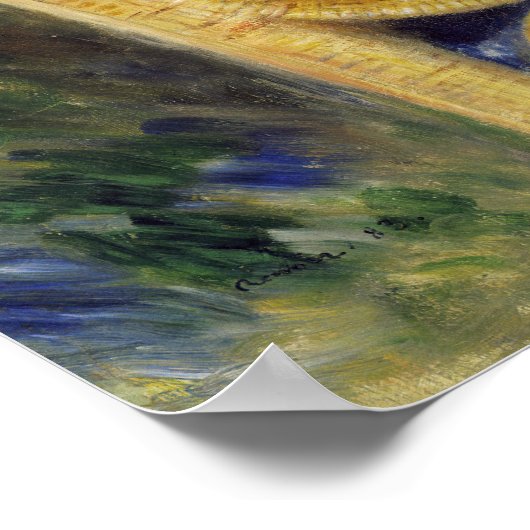 Pierre-Auguste Renoir - Aan de zeekant Poster (Hoek)